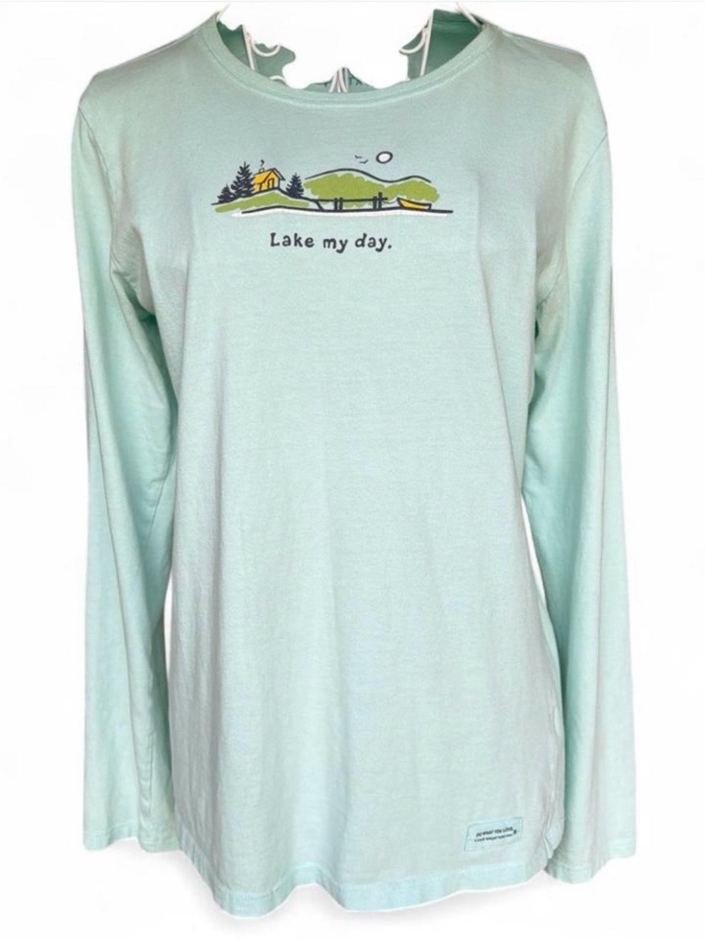 Life Is Good Mint Lake Graphic Long Sleeve Tee